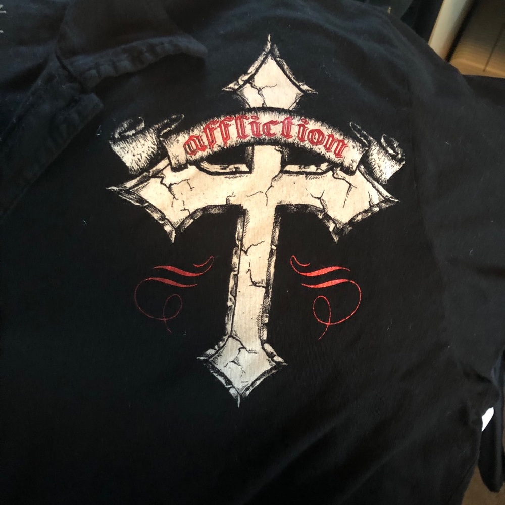 Affliction polo button down 2xl